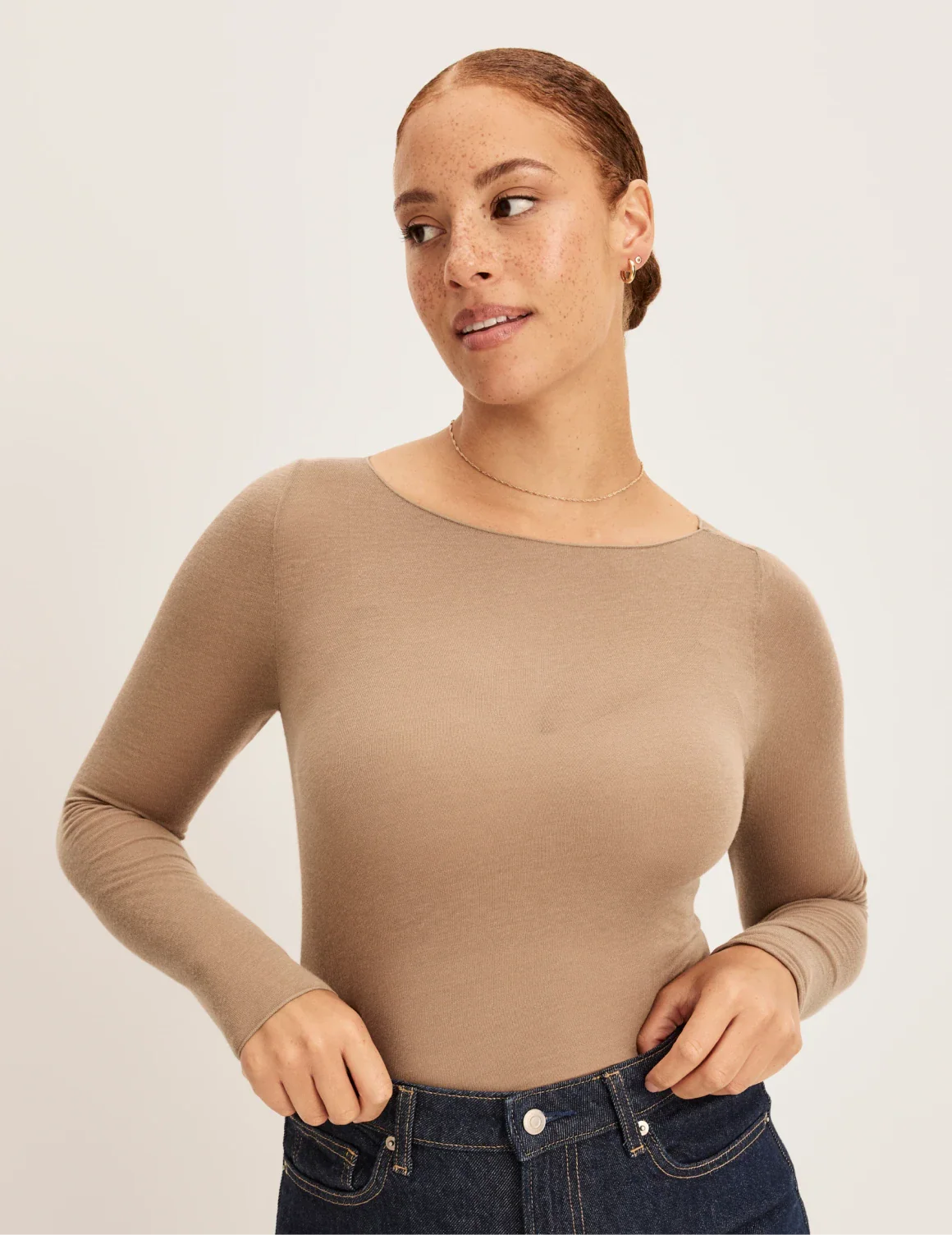 Cashmere Mist Boatneck Top - Image 4