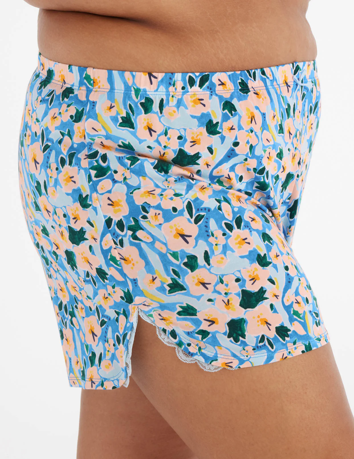 Lace Trim Sleep Short - Last Call - Image 12