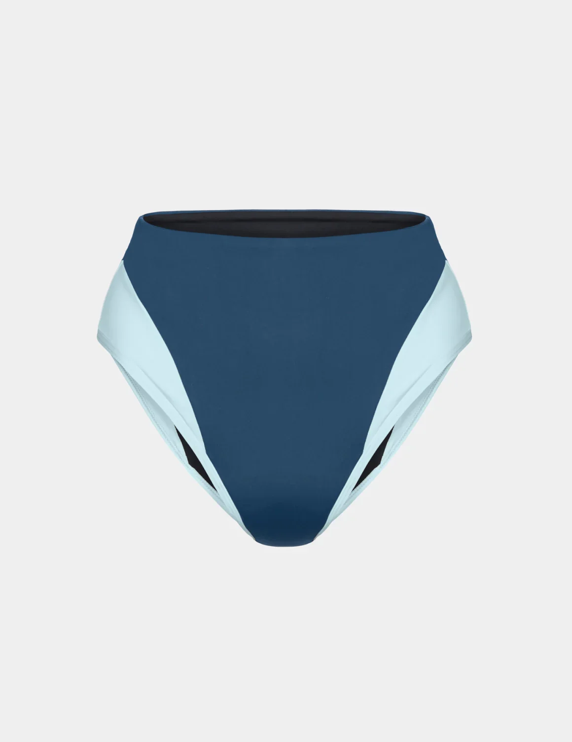 Leakproof High Rise Bikini Swim Bottom - Color Block - Last Call - Image 4