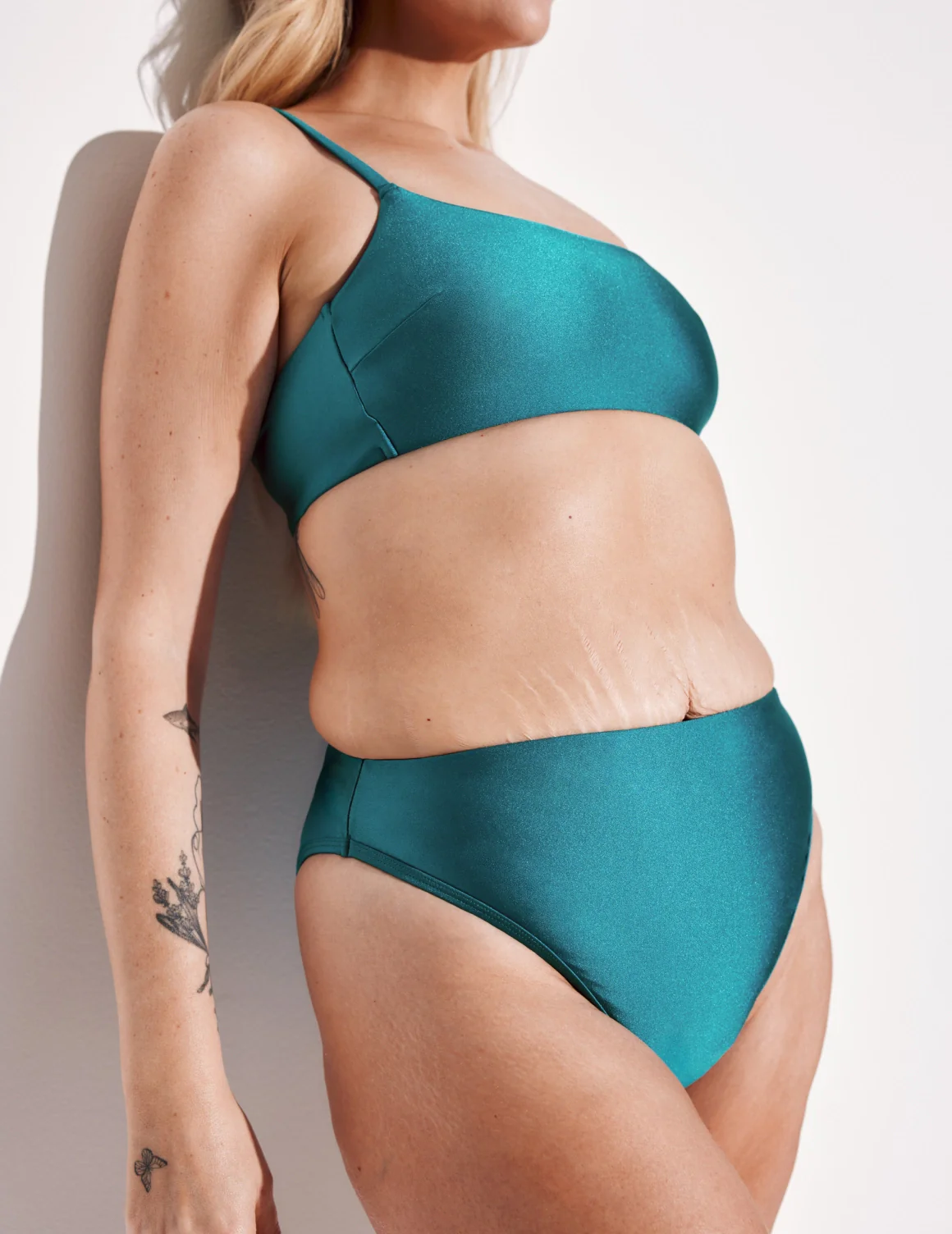 Leakproof Shimmer High Cut Bikini Swim Bottom - Last Call - Image 8