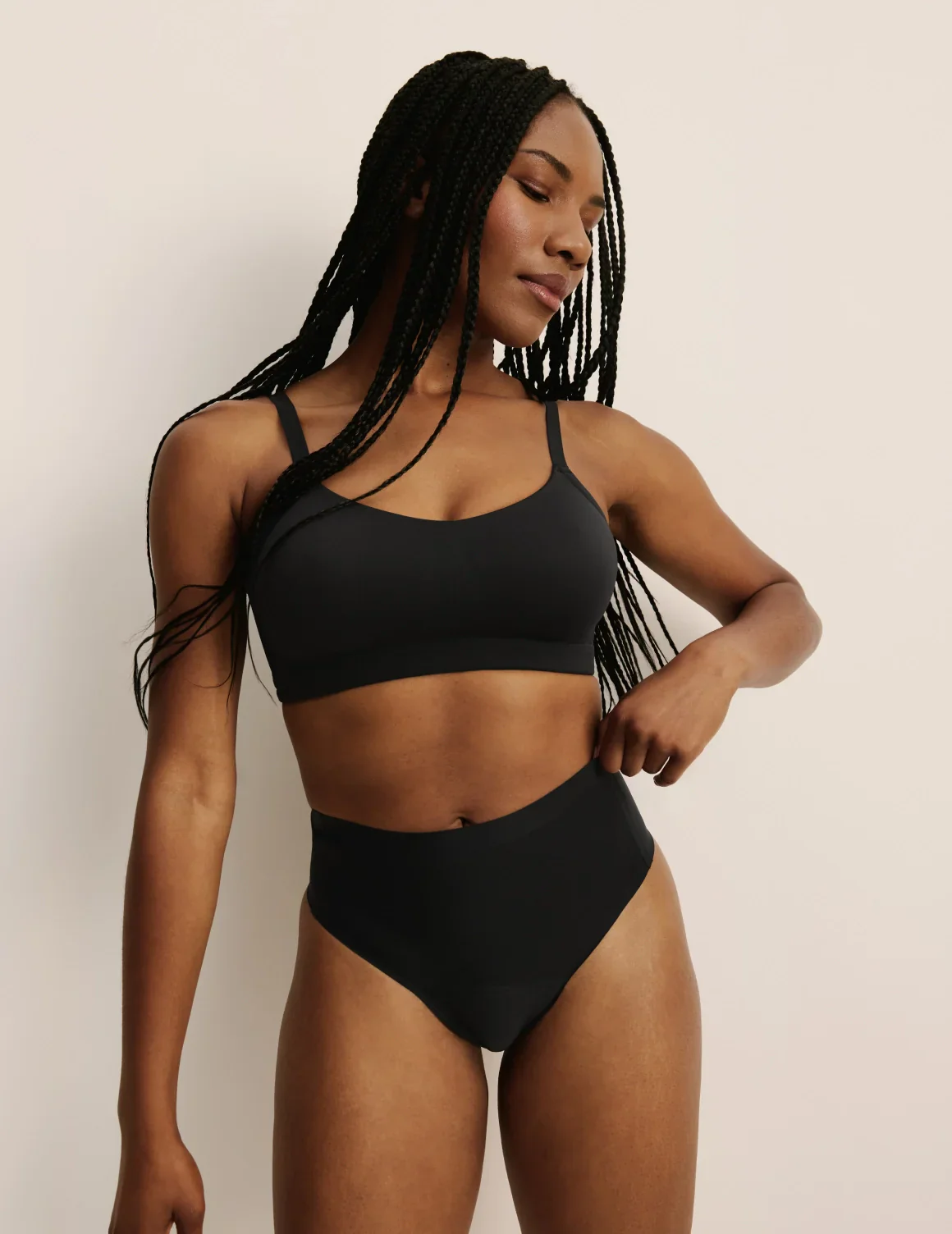 Light Leakproof No-Show High Rise Thong - Last Call - Image 3