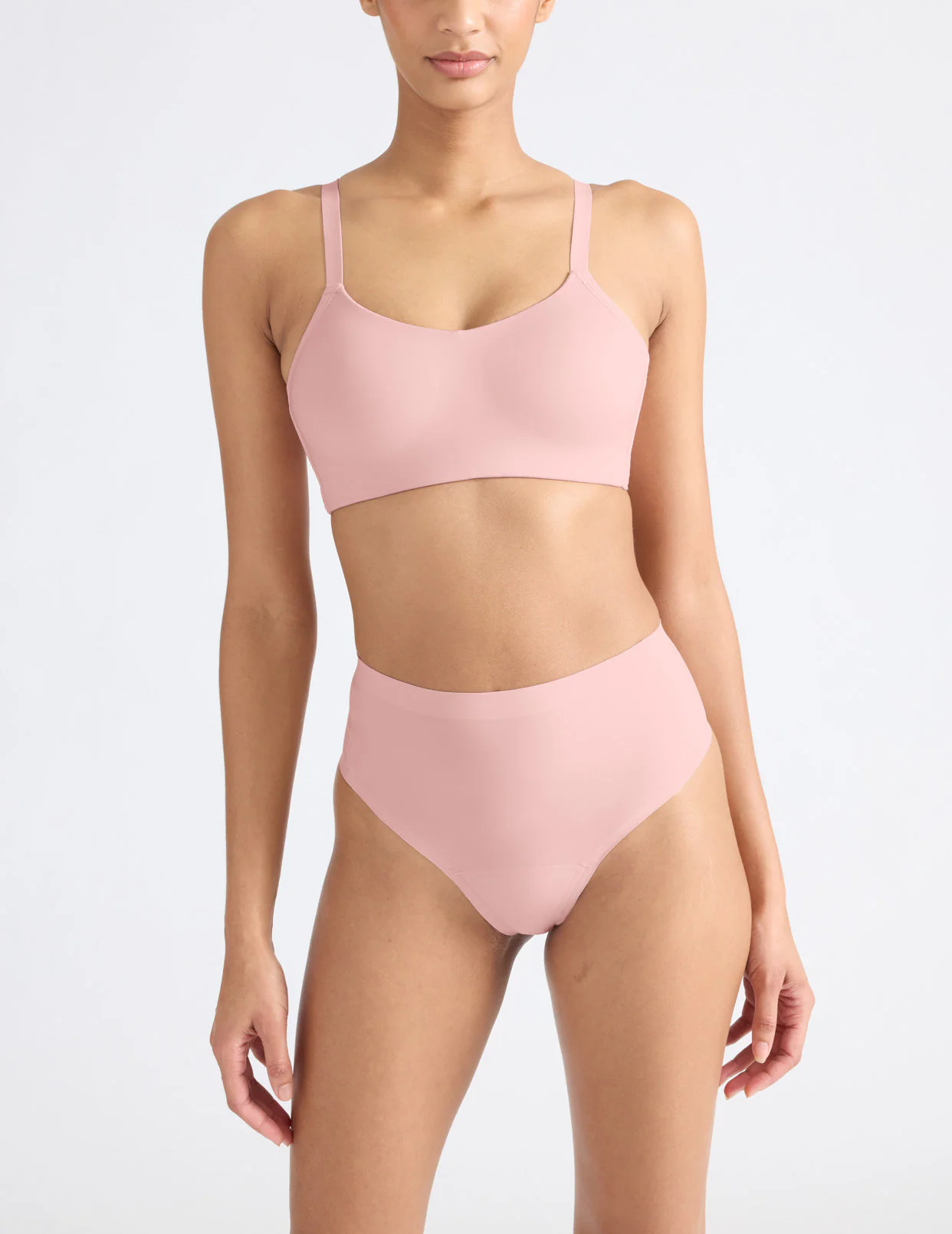 Light Leakproof No-Show High Rise Thong - Last Call - Image 38