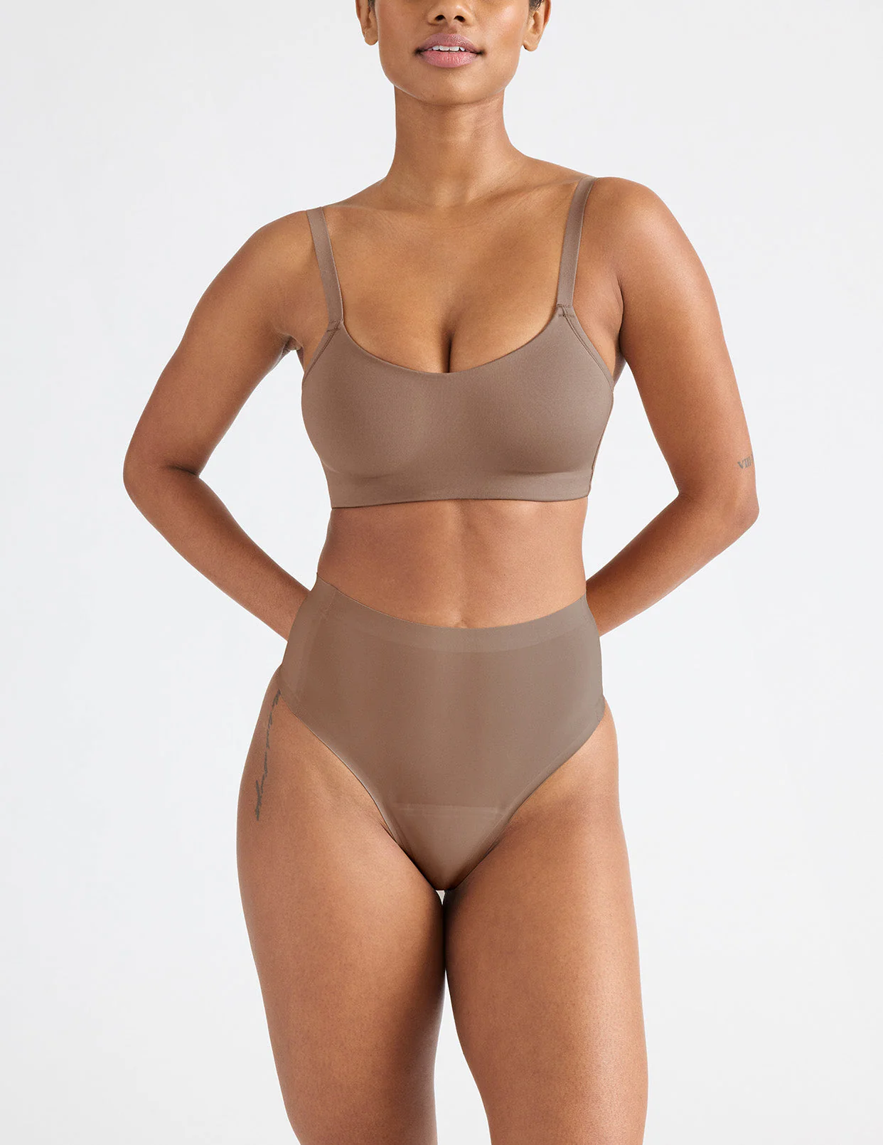 Light Leakproof No-Show High Rise Thong - Last Call - Image 45