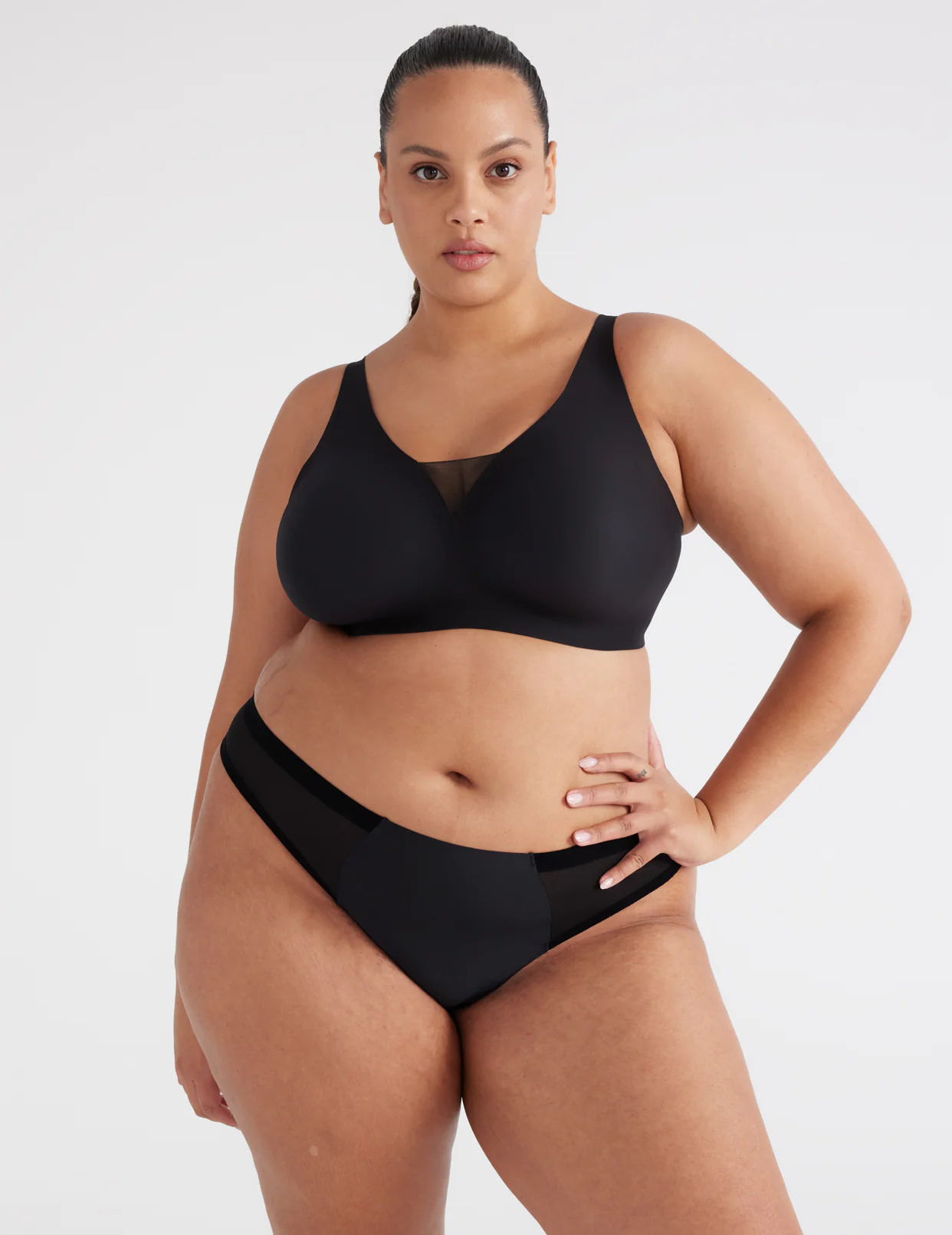 Light Leakproof No-Show Mesh Thong - Last Call