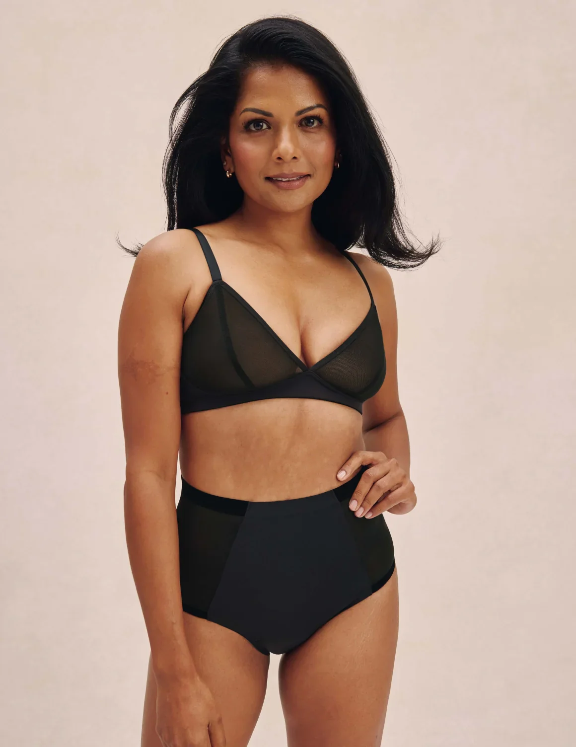 Mesh Deep V Bra - Last Call - Image 23