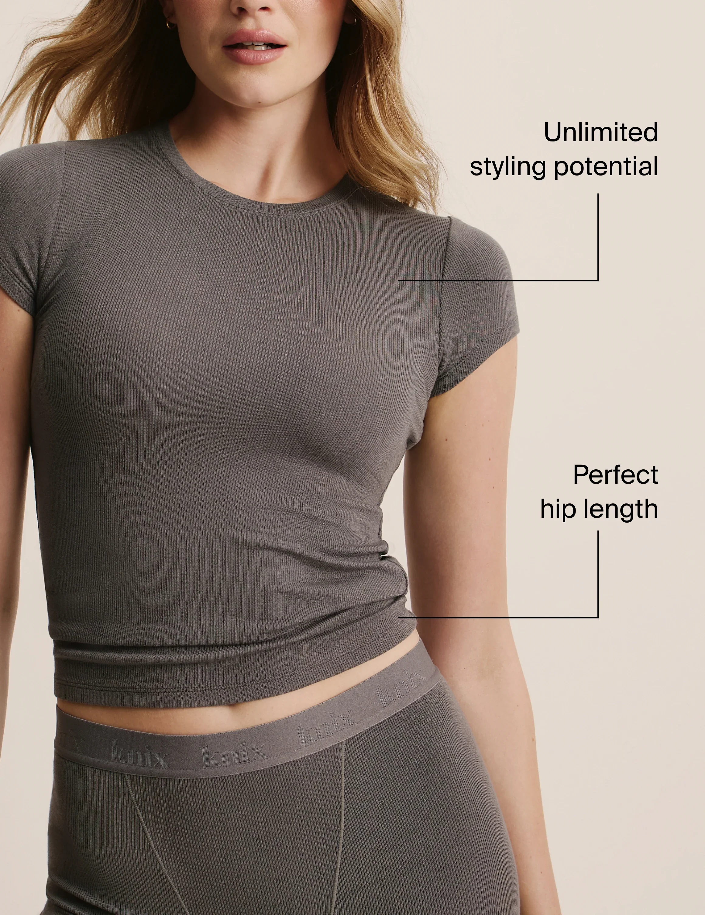 Modal Rib T-Shirt - Image 46