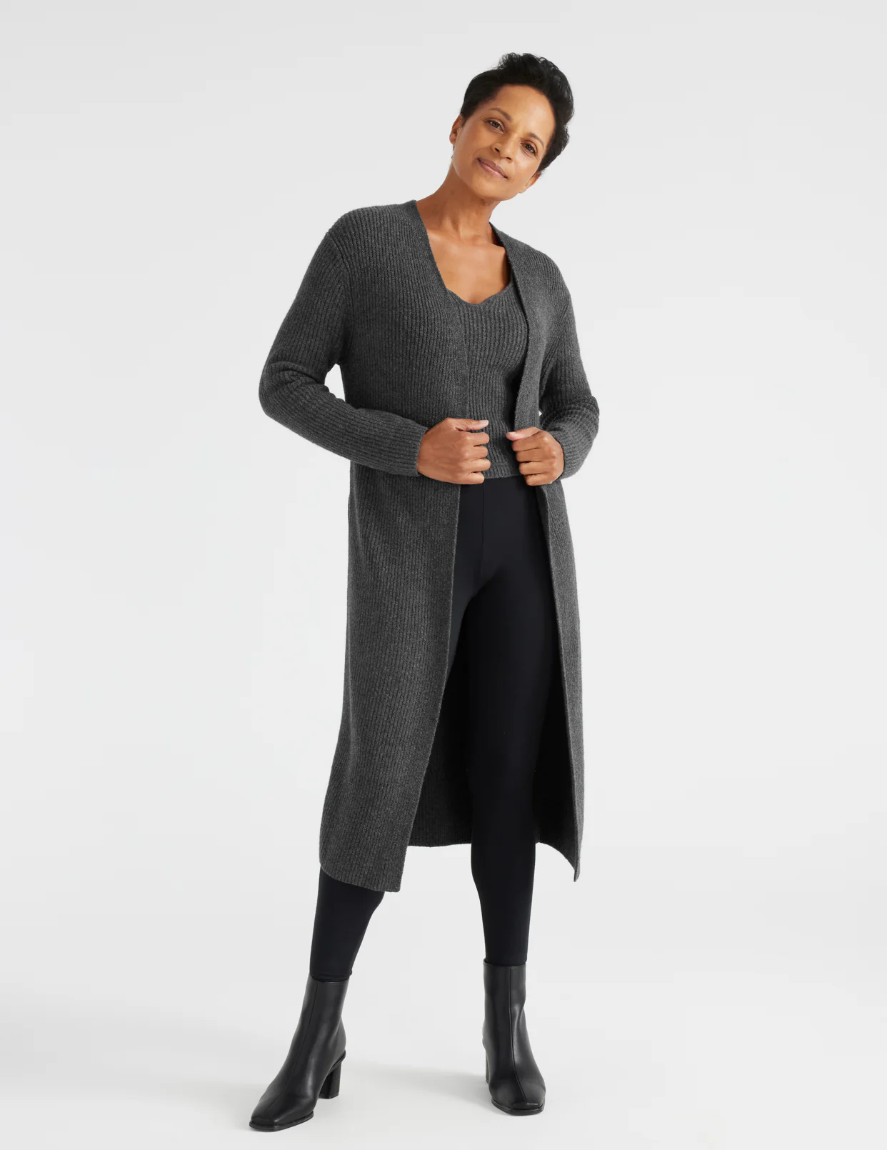 Rib-Knit Duster Cardigan - Last Call