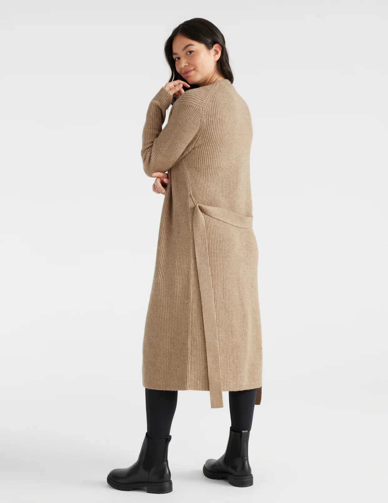 Rib-Knit Duster Cardigan - Last Call - Image 6