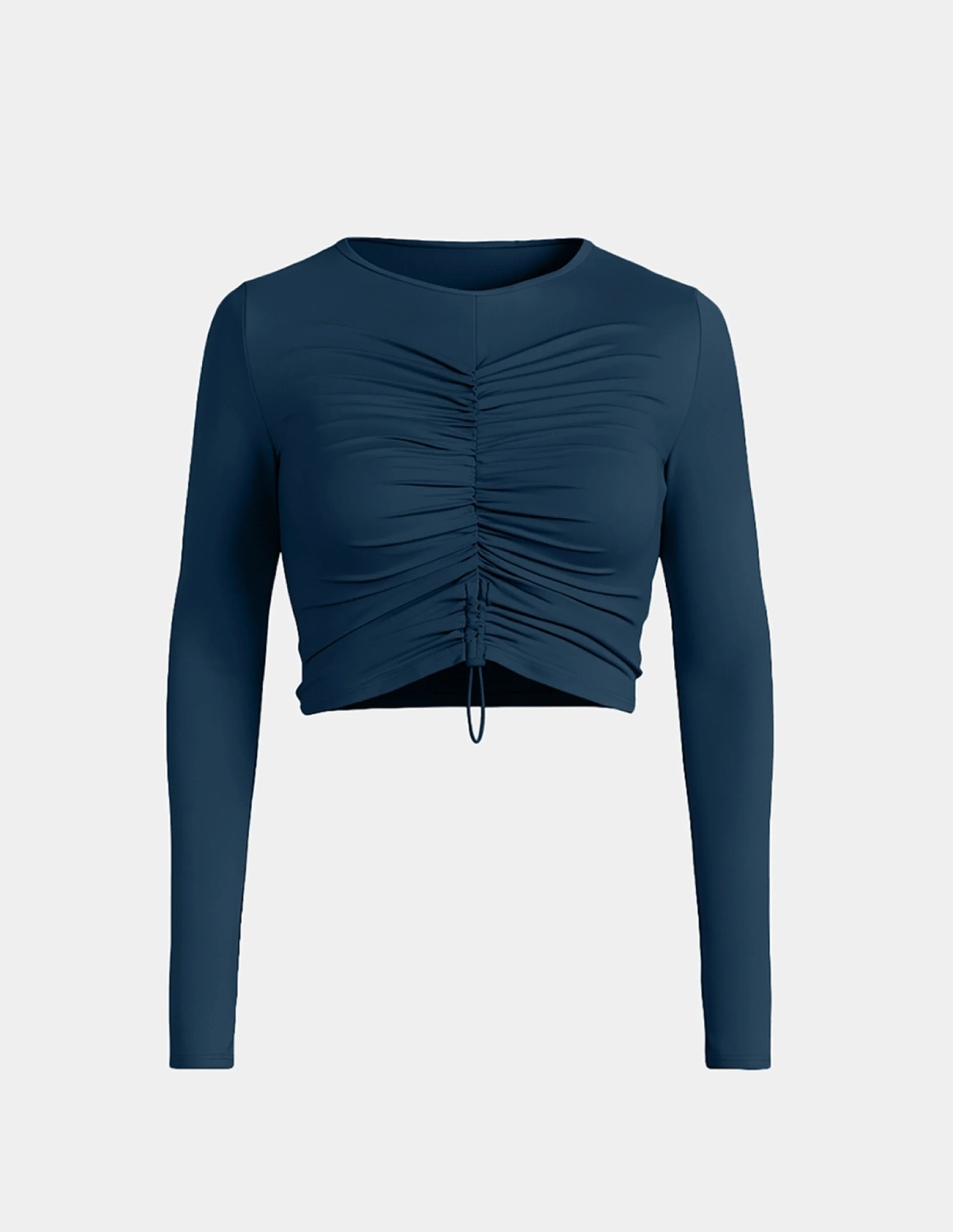 Ruched Long Sleeve Swim Top - Image 16