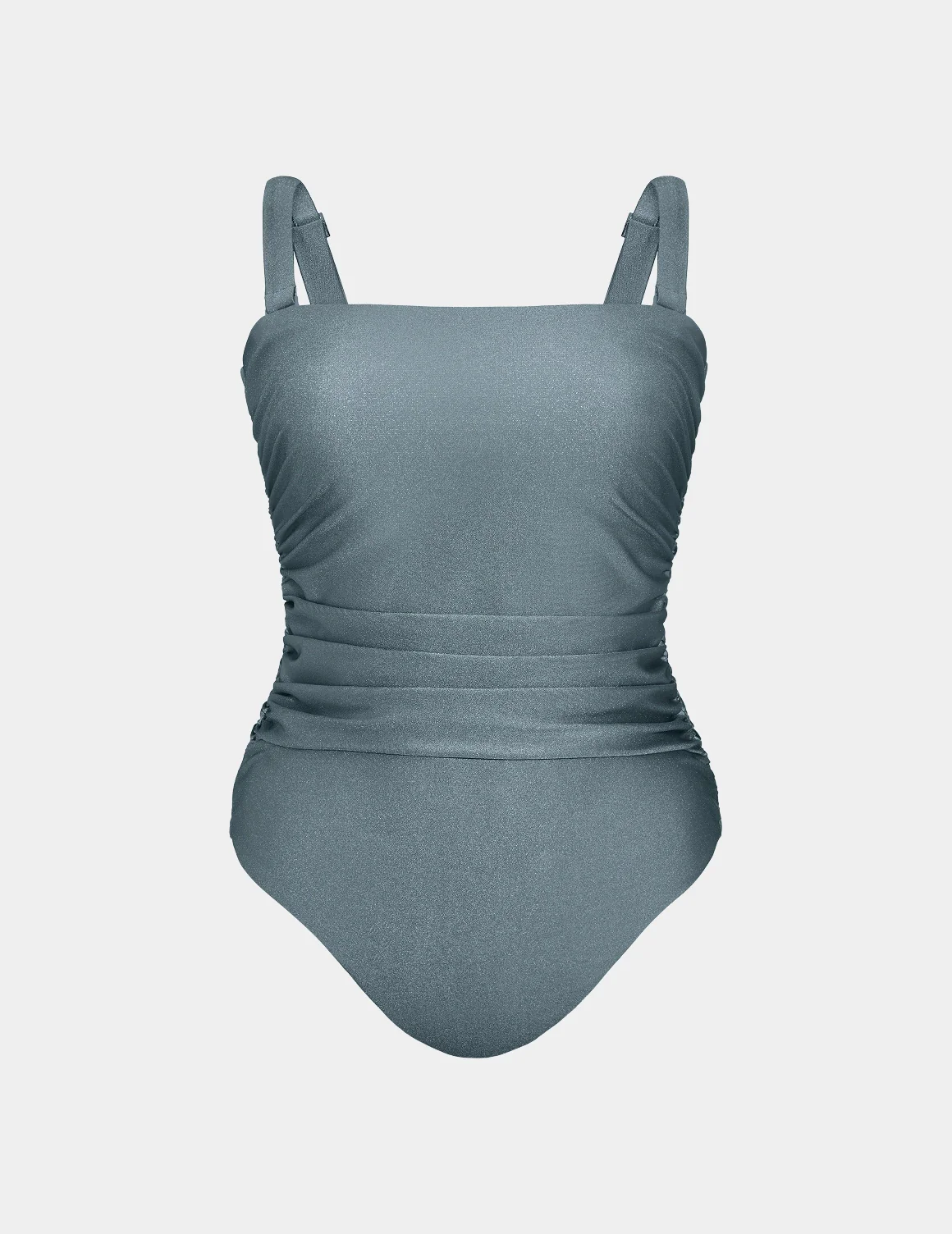 Shimmer Ruched One Piece Swimsuit - Last Call - Image 2