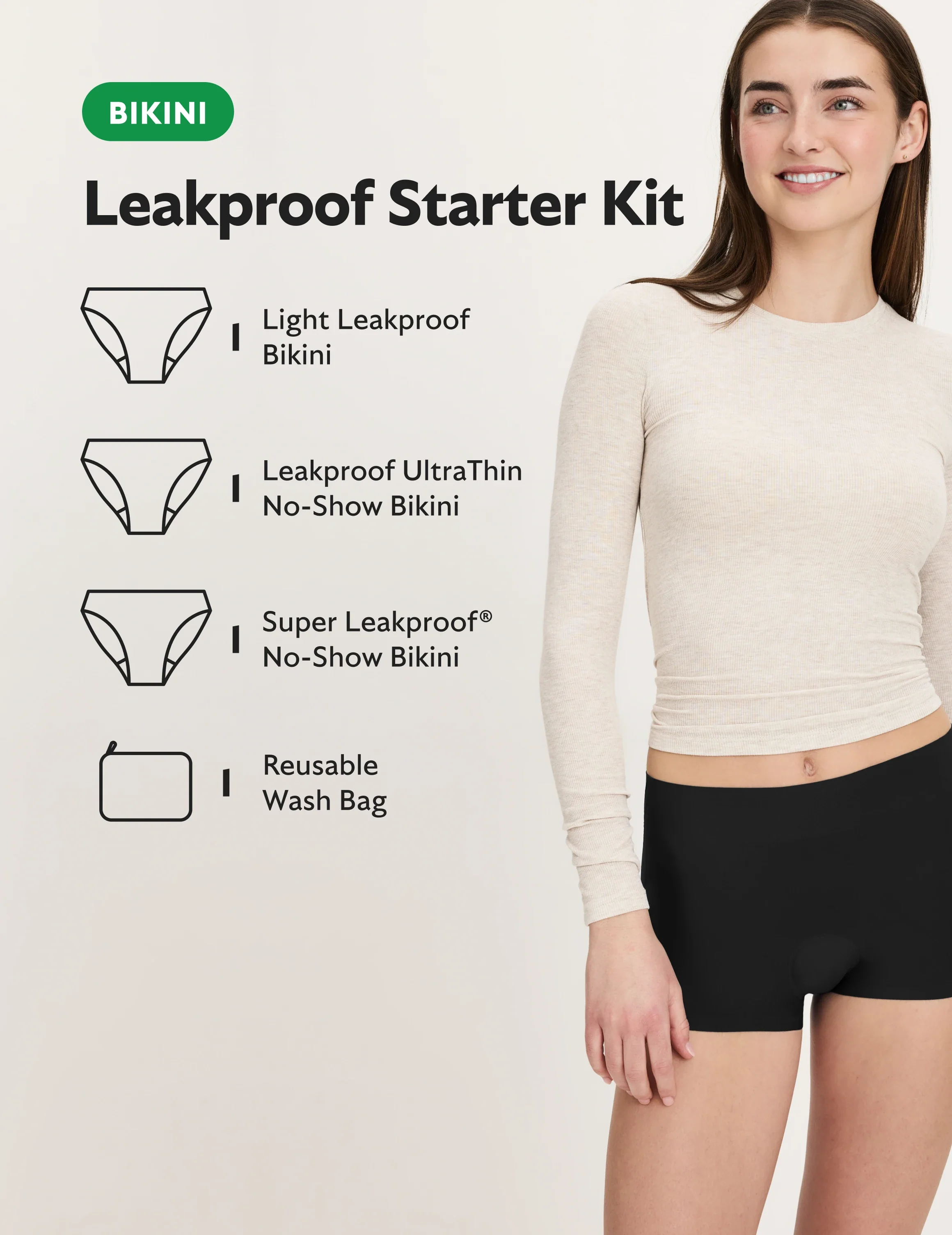 Teen Leakproof Starter Kit - Bikini - Image 2