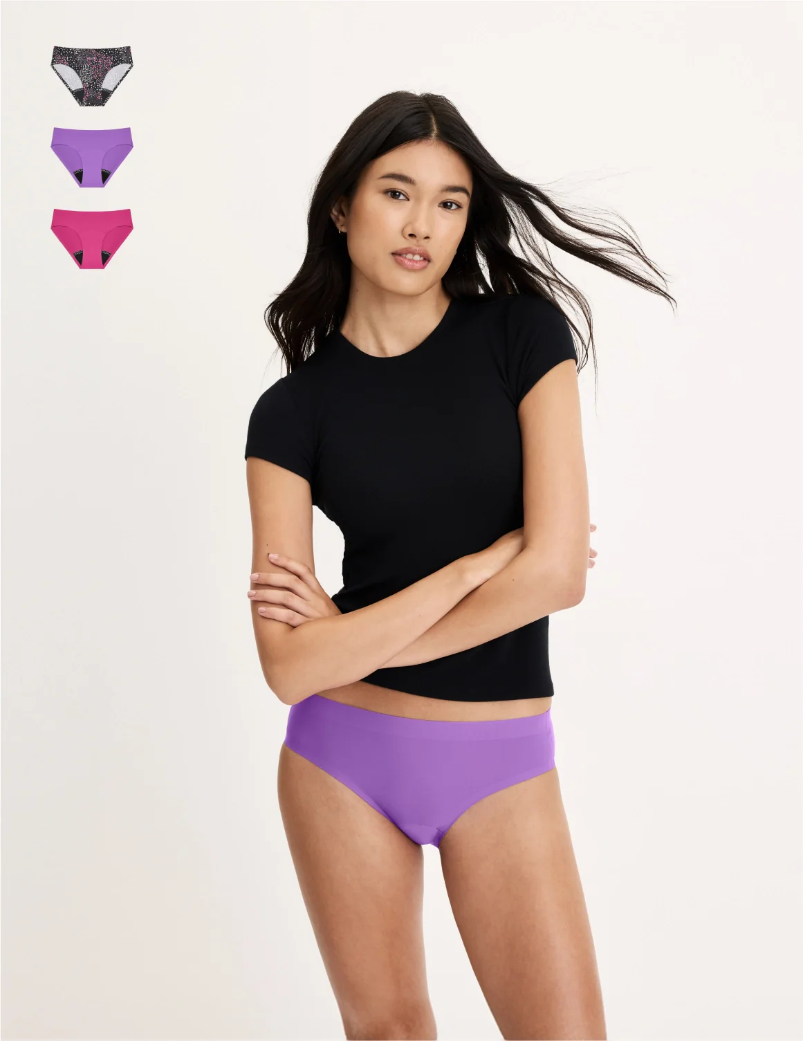 Teen Leakproof UltraThin No-Show Bikini 3-Pack - Image 39