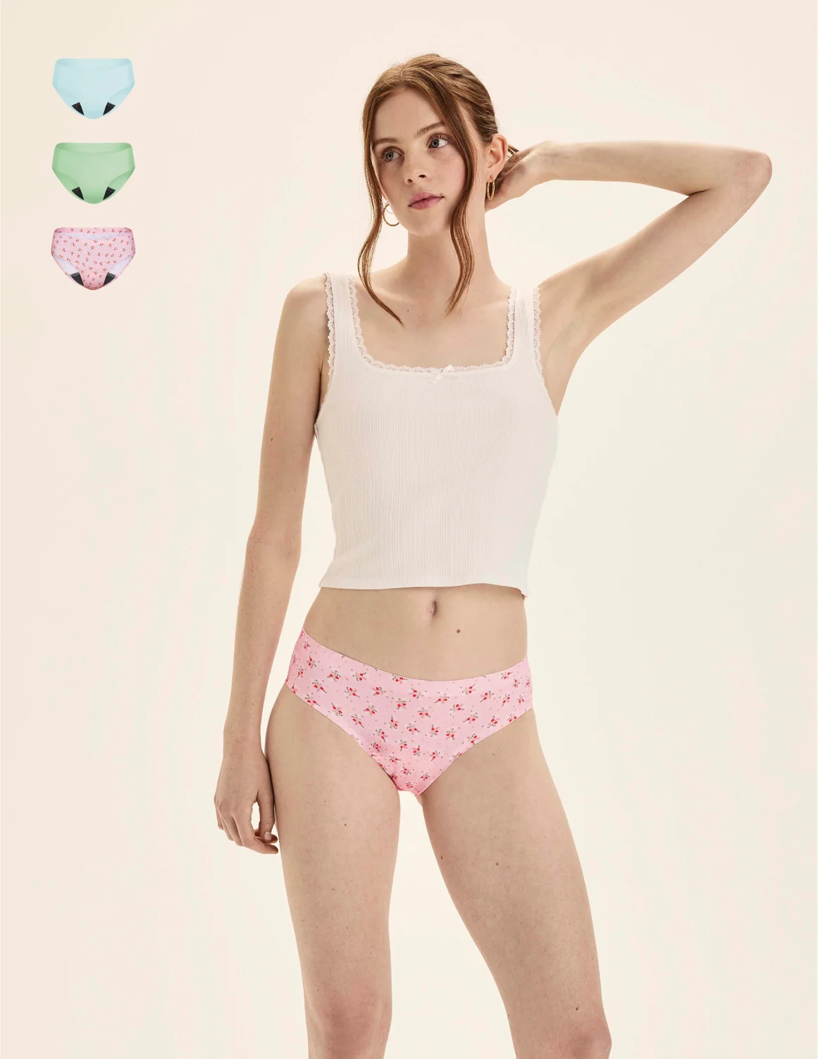Teen Leakproof UltraThin No-Show Bikini 3-Pack - Image 46