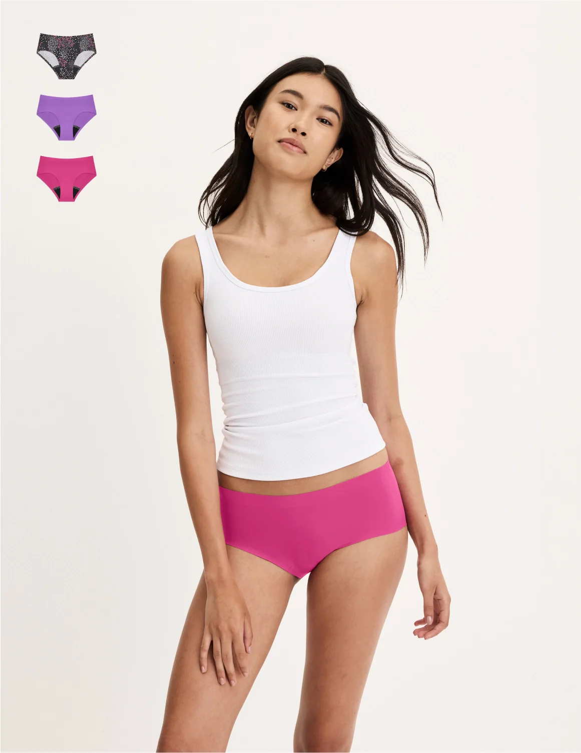 Teen Leakproof UltraThin No-Show Boyshort 3-Pack - Image 34