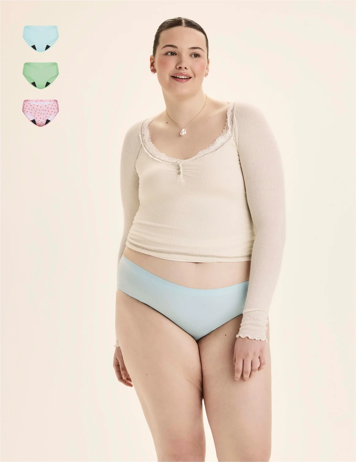 Teen Light Leakproof No-Show Bikini 3-Pack - Image 48
