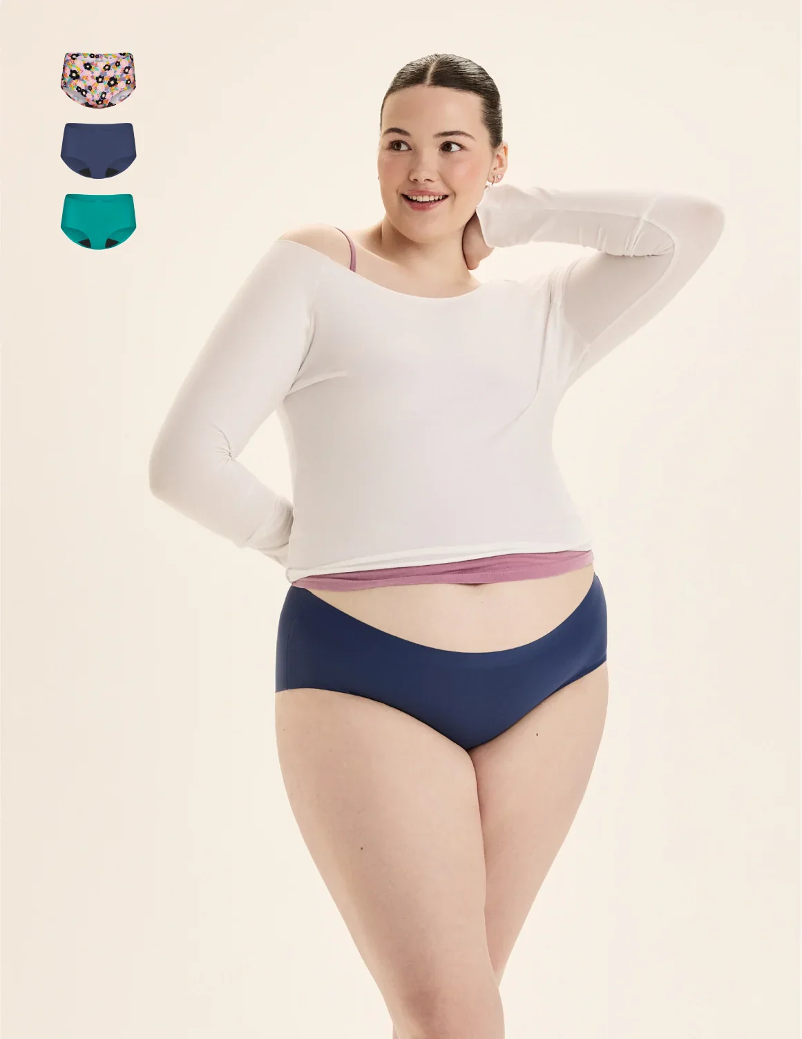Teen Light Leakproof No-Show Boyshort 3-Pack - Image 22