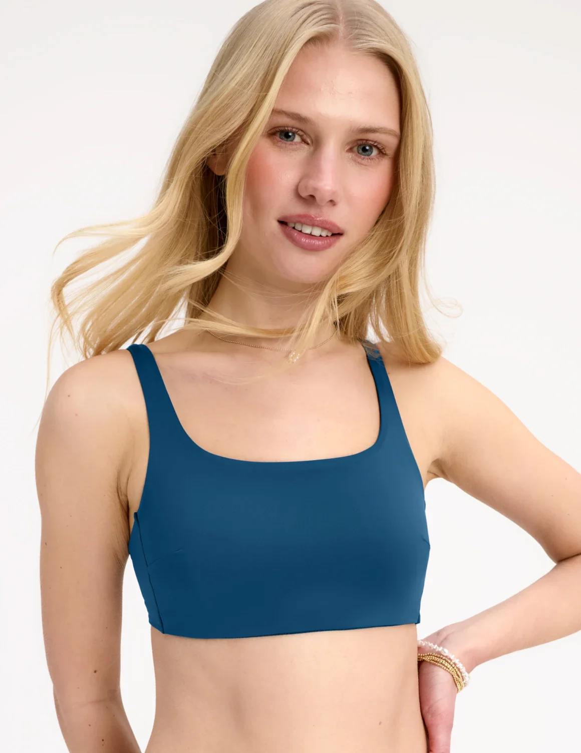 Teen Square Neck Scoop Bikini Top - Last Call - Image 14