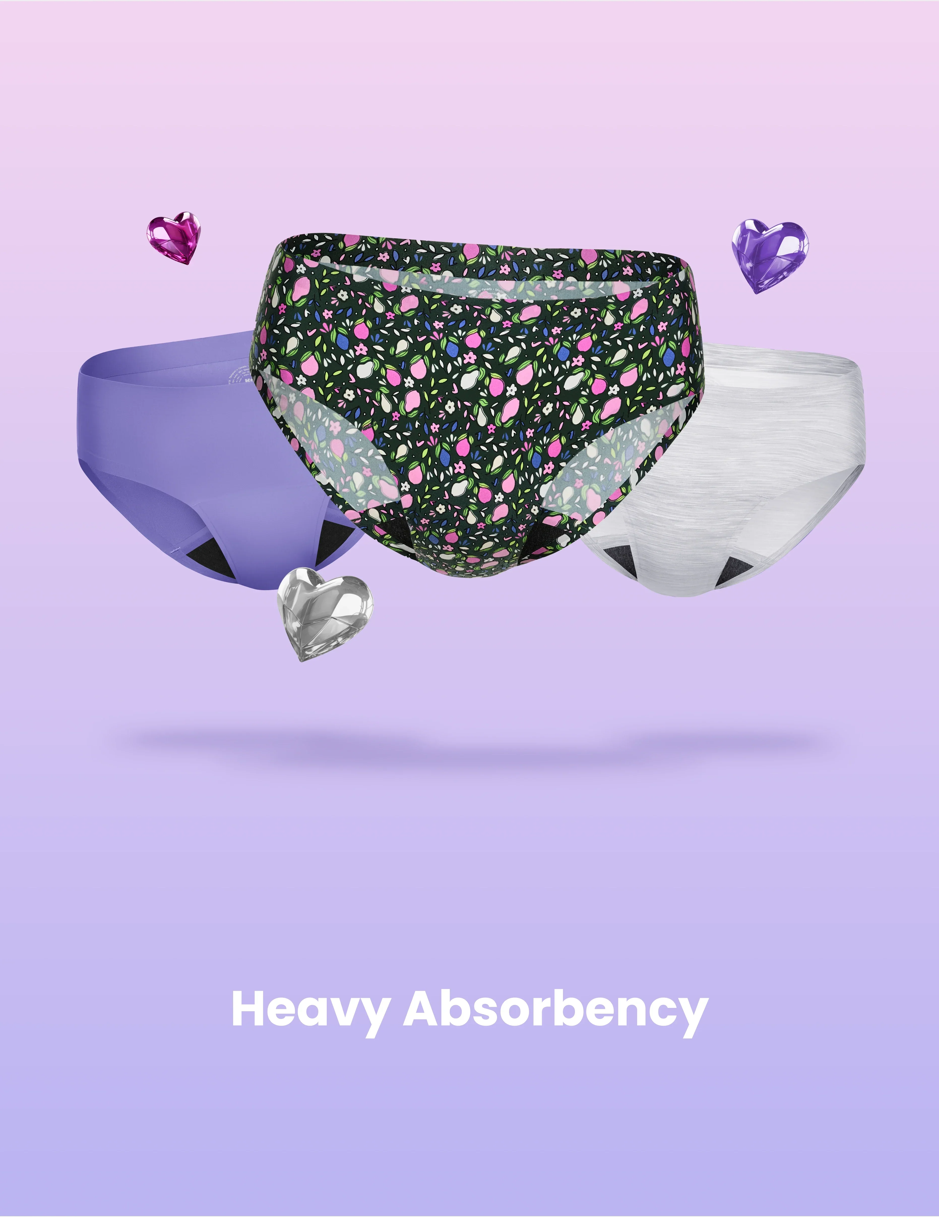 Teen Super Leakproof® No-Show Bikini 3-Pack - Last Call - Image 31