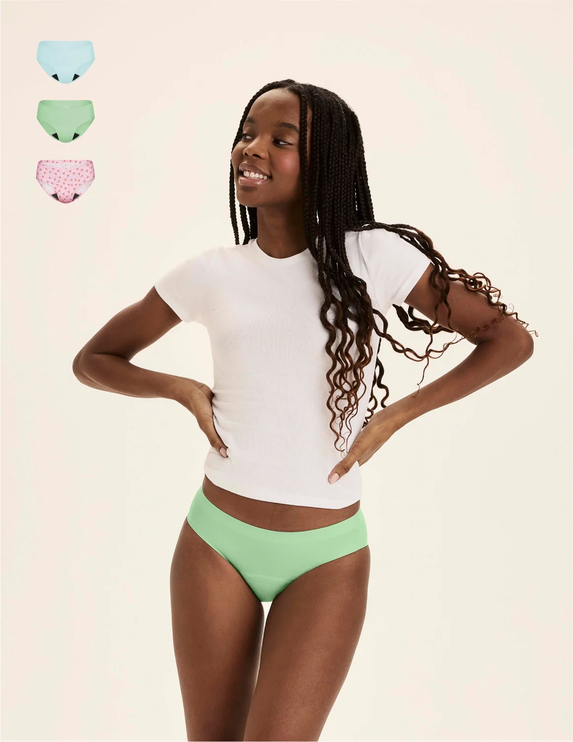 Teen Super Leakproof® No-Show Bikini 3-Pack - Last Call - Image 39