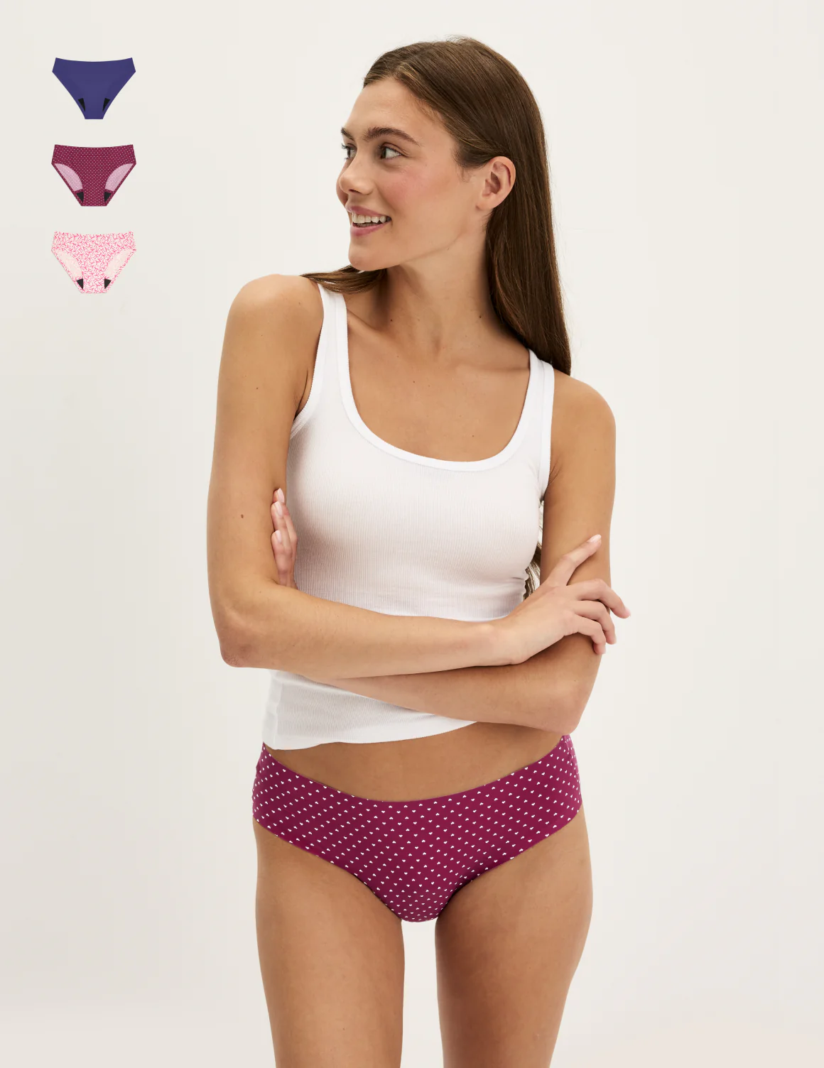 Teen Super Leakproof® No-Show Bikini 3-Pack - Last Call - Image 40
