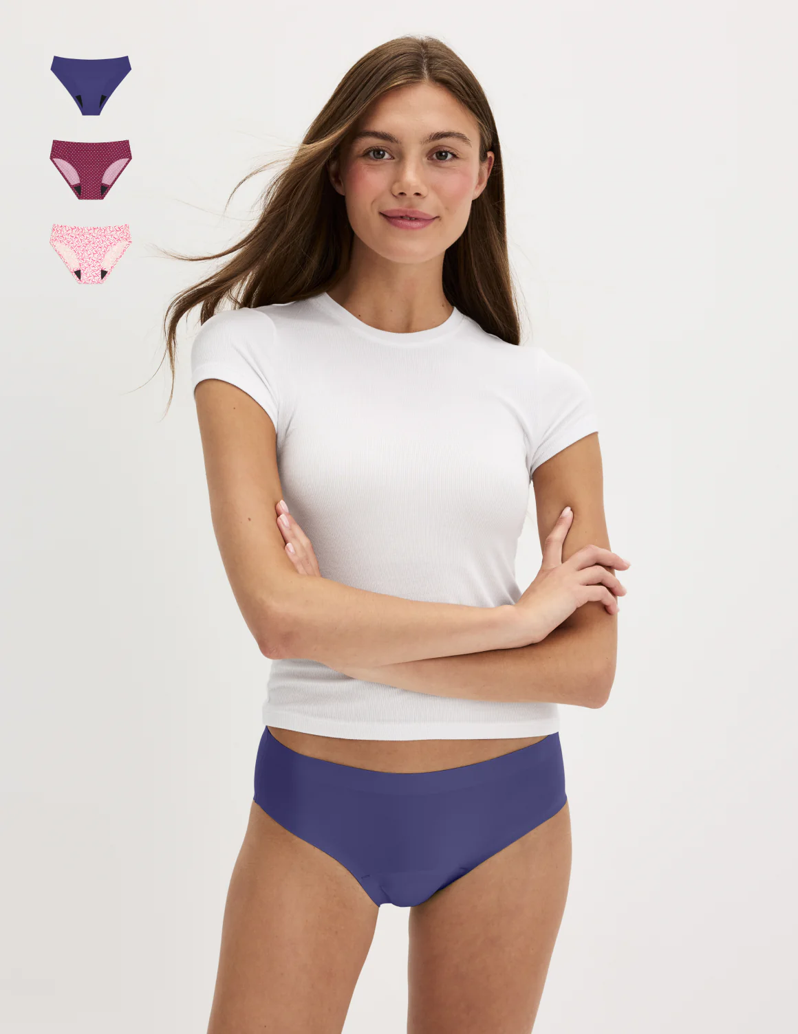 Teen Super Leakproof® No-Show Bikini 3-Pack - Last Call - Image 43