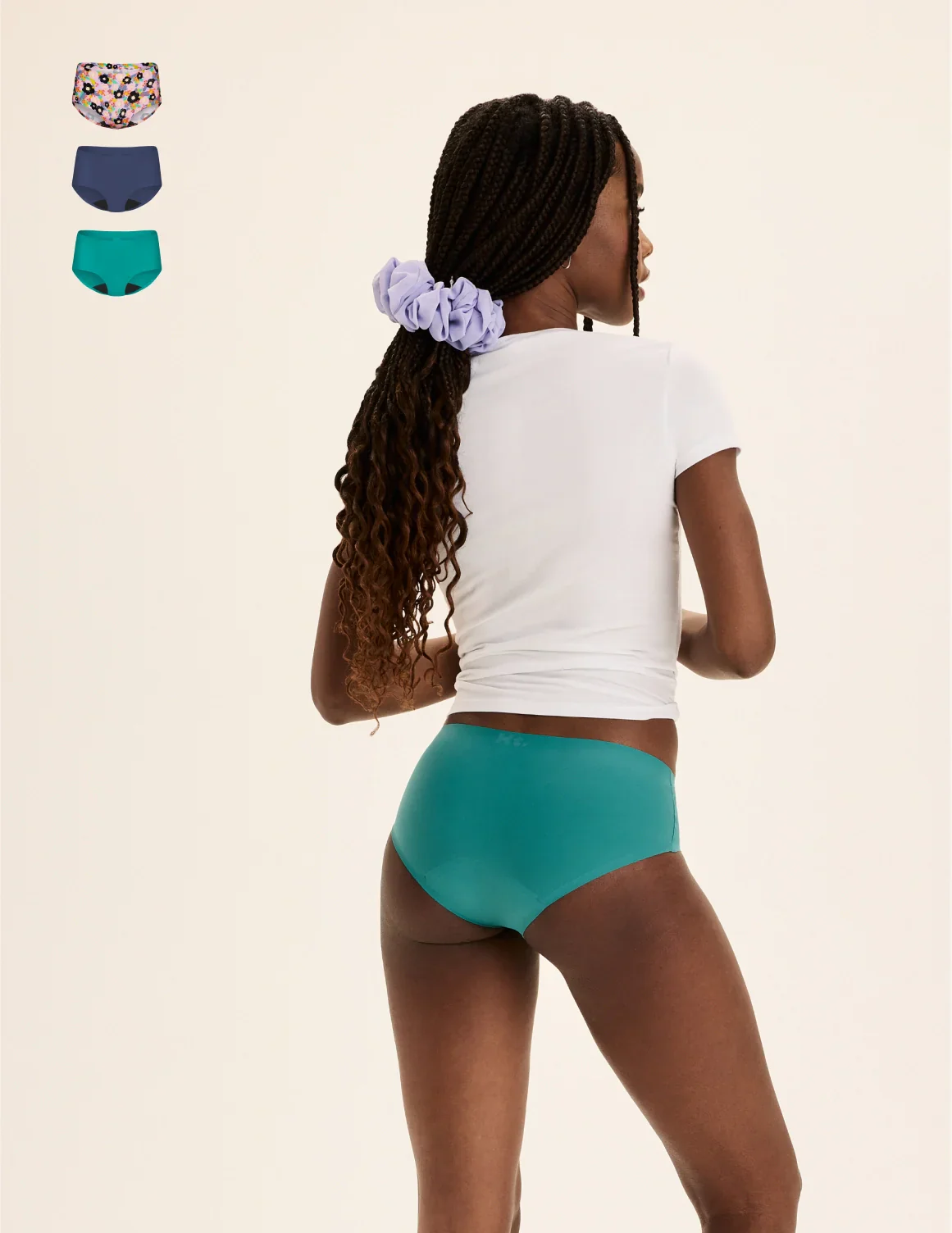 Teen Super Leakproof® No-Show Boyshort 3-Pack - Last Call - Image 17