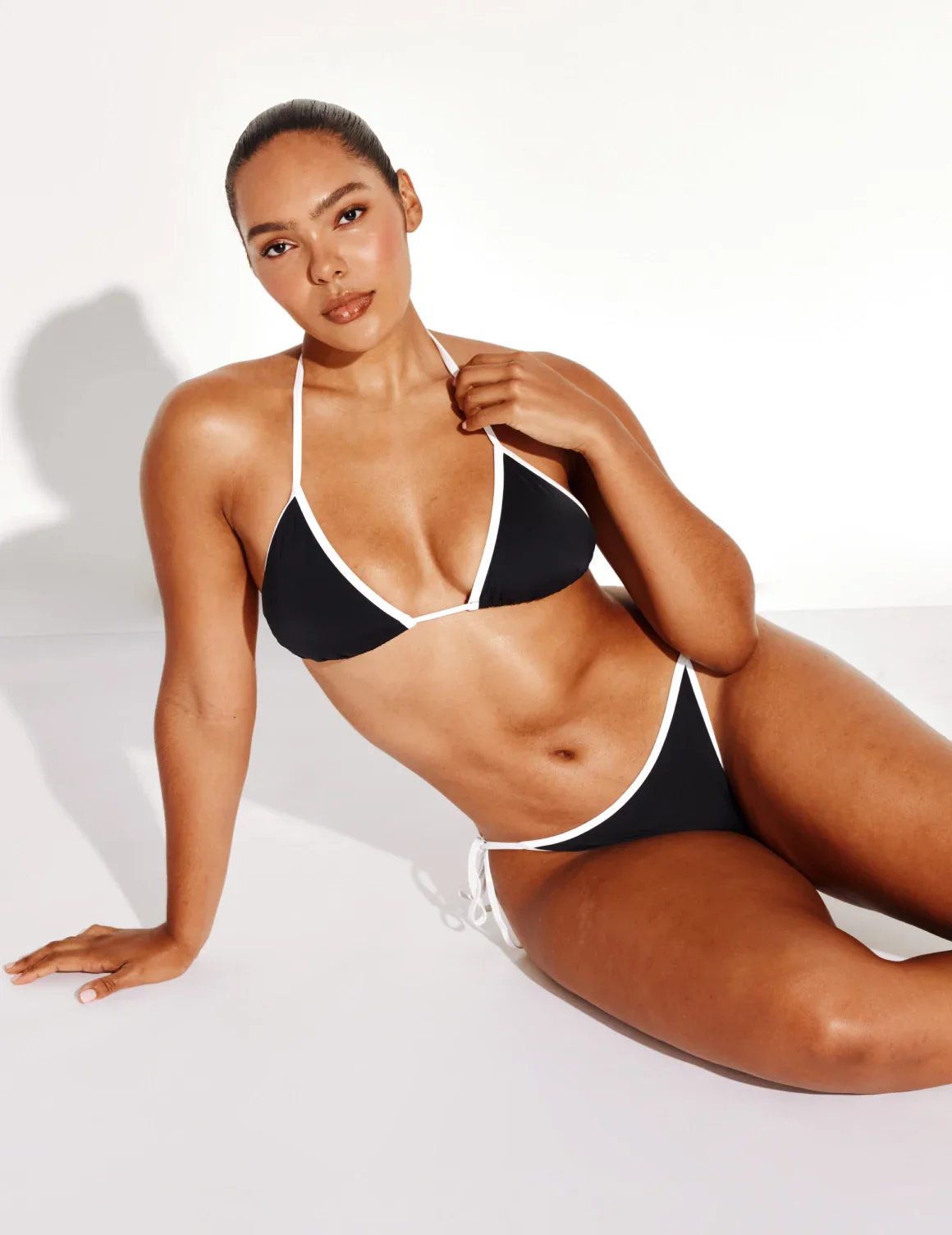 Triangle Bikini Top - Color Block - Last Call - Image 8